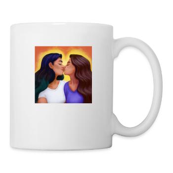 LGBT Queer kiss 🌈🌈 - Mug - white - Right