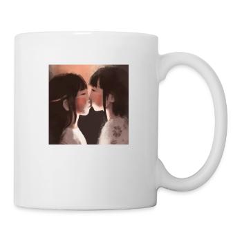 LGBT Queer kiss 🌈🌈 - Mug - white - Right