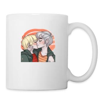 LGBT Queer kiss 🌈🌈 - Mug - white - Right