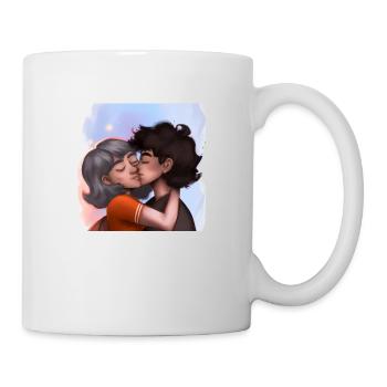 LGBT Queer kiss 🌈🌈 - Mug - white - Right