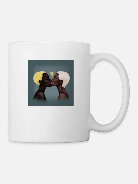 LGBT Queer kiss 🌈🌈 - Mug - white