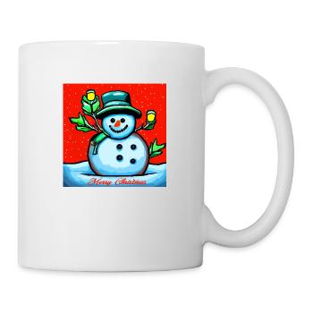 Frohe Weihnachten Feliz Navidad - Tasse - Weiß - Rechts