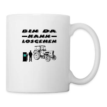 Traktor - Tasse - Weiß - Rechts