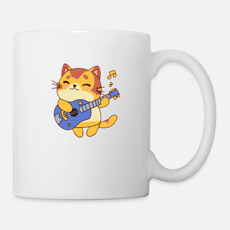 Guitarist cat - Mug - white