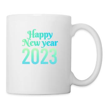 Frohes neues Jahr 2023 - Tasse - Weiß - Rechts