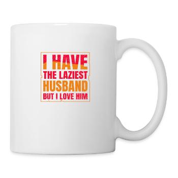 I have the Laziest Husband but i love him - Mug - white - Right