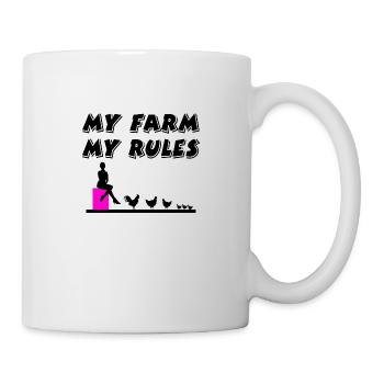 Ferme - Mug blanc - blanc - Droite