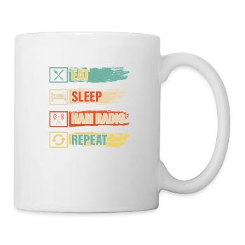 Manger du sommeil radio amateur répéter Opérateur Amateur - Mug blanc - blanc - Droite