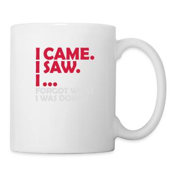 Je suis venu, j’ai vu, j’ai oublié - Mug blanc - blanc - Droite