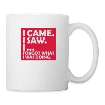Je suis venu voir oublier - Mug blanc - blanc - Droite