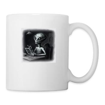alien noir - Mug - white - Right