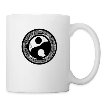 Yin Yang Sign Symbol Peace Happiness Vector 11 - Mug - white - Right