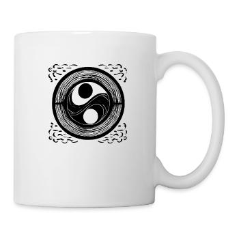 Yin Yang Sign Symbol Peace Happy 6 - Mug - white - Right
