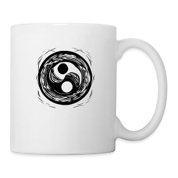 Yin Yang Sign Symbol Peace Happy 9 - Mug - white - Right
