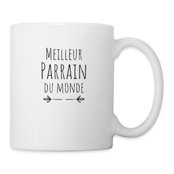 Meilleur parrain du monde-cadeau Noël pour parrain - Mug blanc - blanc - Droite