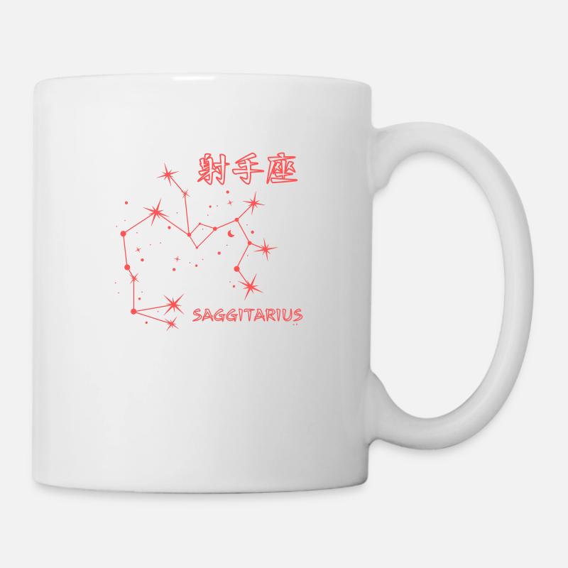 Schütze Sternzeichen Saggitarius Sternbild & Sign - Tasse - Weiß