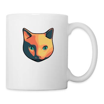 Katze - Tasse - Weiß - Rechts