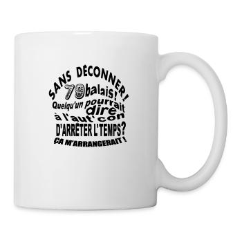 79 ans / anniversaire 79 ans / vintage - Mug blanc - blanc - Droite