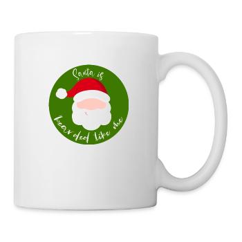 Le Père Noël est barbu comme moi - Mug blanc - blanc - Droite