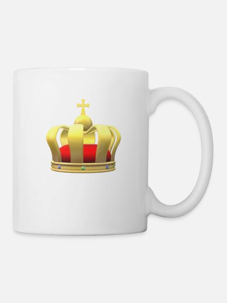 Crown King Queen Kingdom Crown Coronation - Mug - white