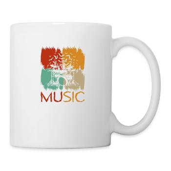 Schlagzeug Schlagzeuger Schlagzeug Schlagzeuger - Tasse - Weiß - Rechts