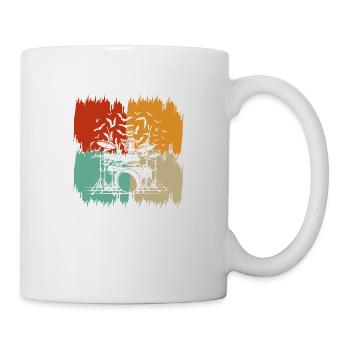 Schlagzeug Schlagzeuger Schlagzeug Schlagzeuger - Tasse - Weiß - Rechts