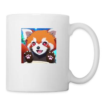 Red panda Anime - Tasse - Weiß - Rechts