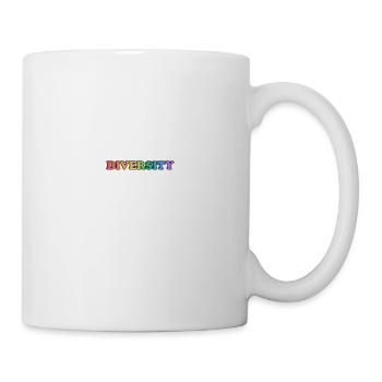 DIVERSITY gay rainbow LGBT pride - Mug - white - Right
