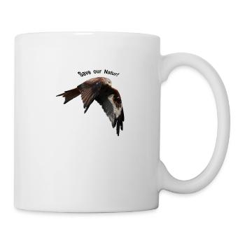 ROTMILAN 2A Schwarz - Tasse - Weiß - Rechts