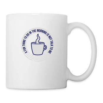 ne me parle pas - Mug blanc - blanc - Droite
