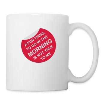 ne me parle pas - Mug blanc - blanc - Droite