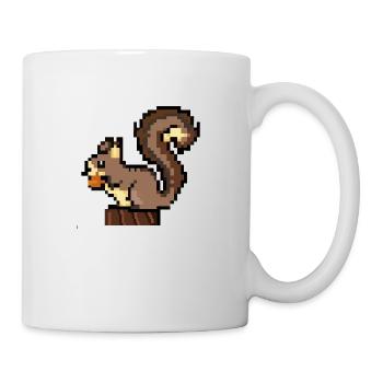 Squirrel Pixel Art Gift Idea - Mug - white - Right