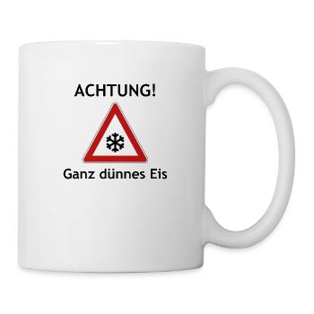 Ganz dünnes Eis - Tasse - Weiß - Rechts