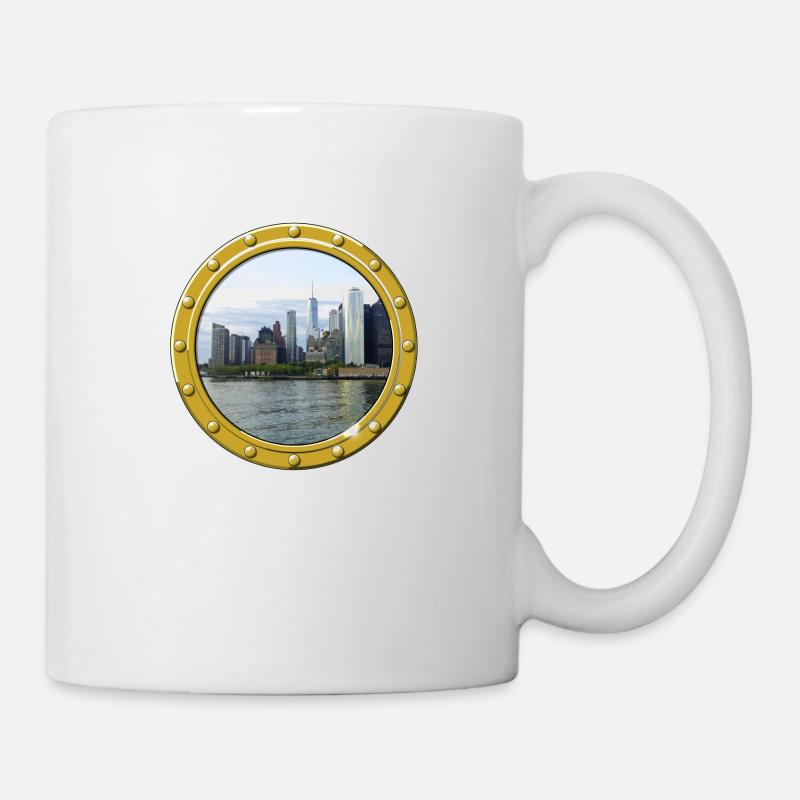 New York-Manhattan - Mug blanc - blanc