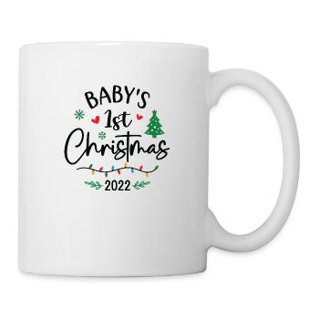 1er Noël de bébé 2022 - Mug blanc - blanc - Droite