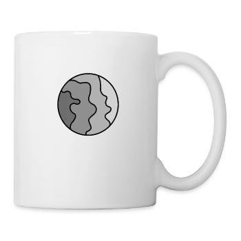 Grauer Rauch - Tasse - Weiß - Rechts