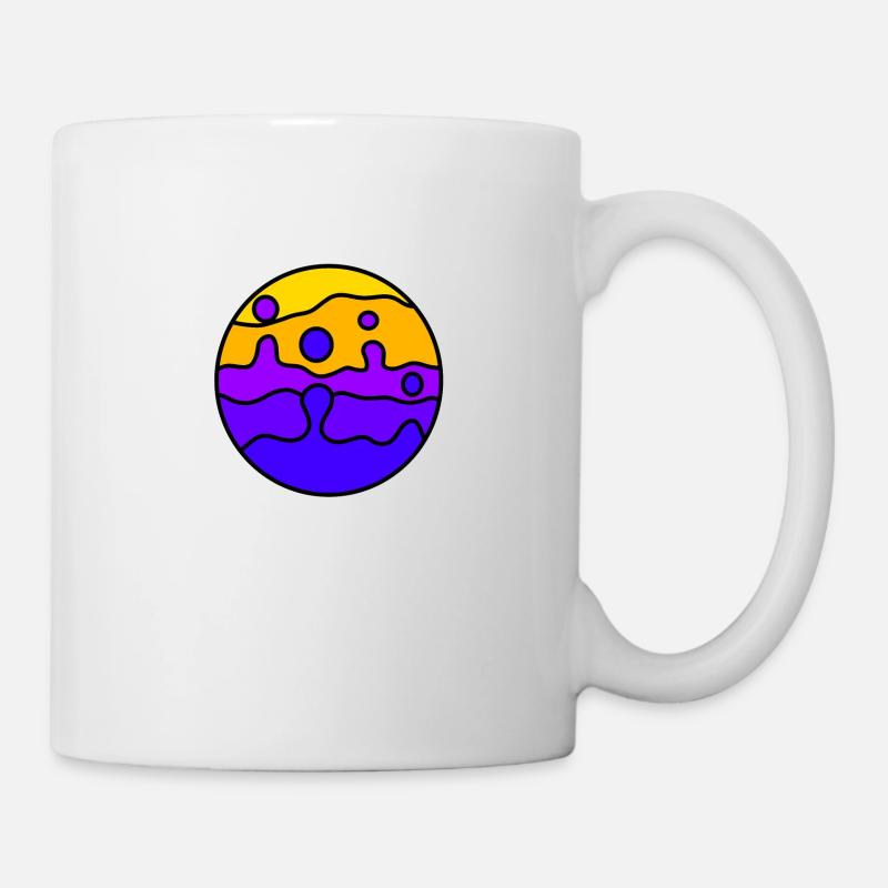 Buntes Geblubber - Tasse - Weiß