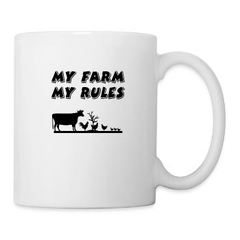 Ferme - Mug blanc - blanc - Droite