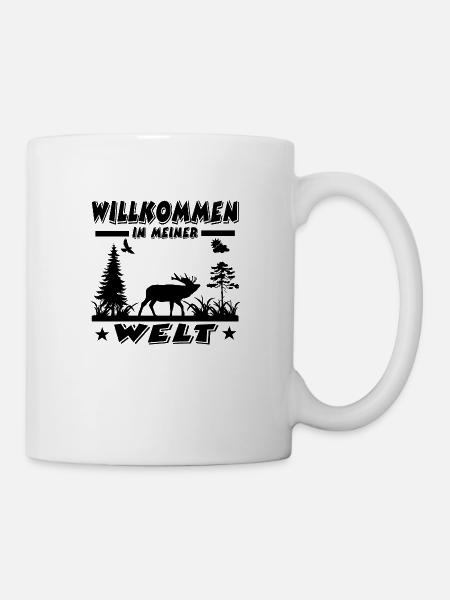 Hirsch - Tasse - Weiß