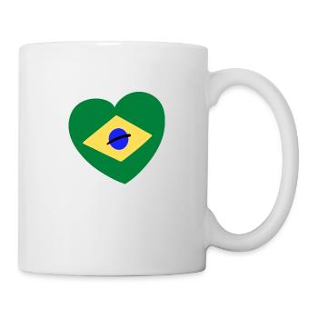 Le coeur brésilien - Mug blanc - blanc - Droite