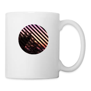T-Shirt Urlaub Strand Palmen Ferien Sommer Sonne - Tasse - Weiß - Rechts
