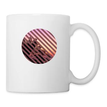 T-Shirt Urlaub Strand Palmen Ferien Sommer Sonne - Tasse - Weiß - Rechts