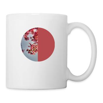 T-shirt fleurs fleurs cerisier fleurs cadeau femme - Mug blanc - blanc - Droite