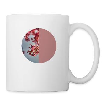 T-shirt fleurs fleurs cerisier fleurs cadeau femme - Mug blanc - blanc - Droite