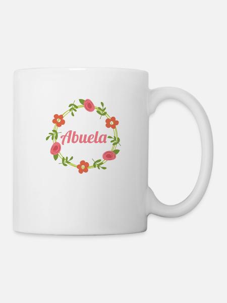 Abuela couronne colorée grand-mère cadeau grand-mère - Mug blanc - blanc