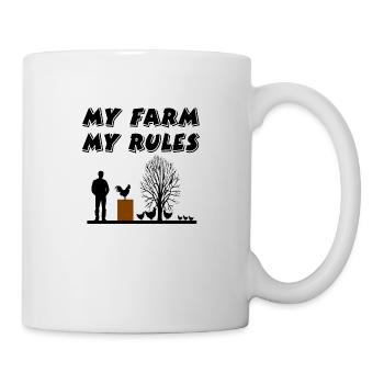 Ferme - Mug blanc - blanc - Droite