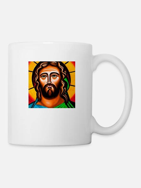 Portrait de Jésus-Christ - Mug blanc - blanc