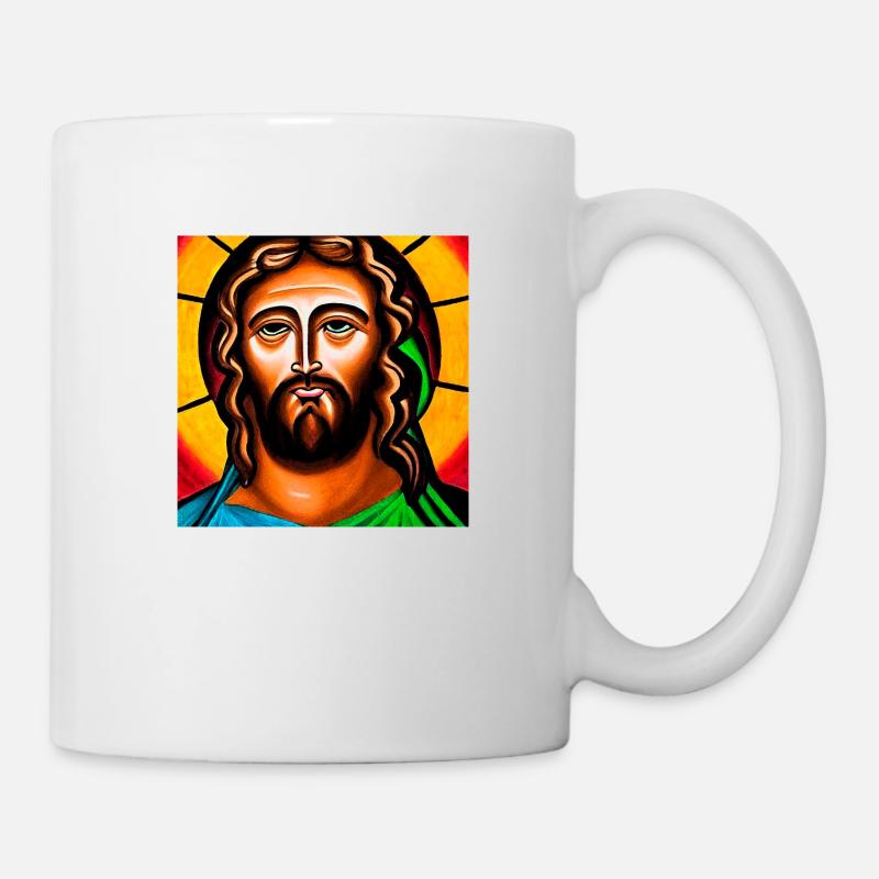 Portrait de Jésus-Christ - Mug blanc - blanc