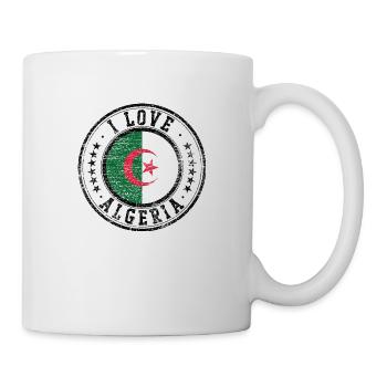 I love Algeria - Mug - white - Right