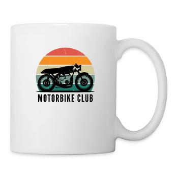 Design logo T Shirt motorbike club - Mug - white - Right